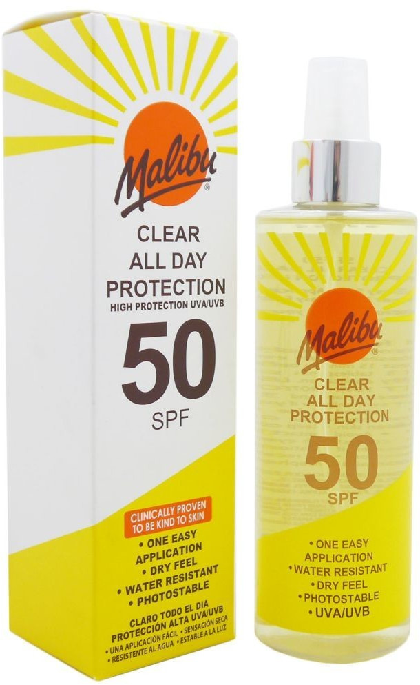 Malibu Clear All Day Protection SPF 50 (250ml)