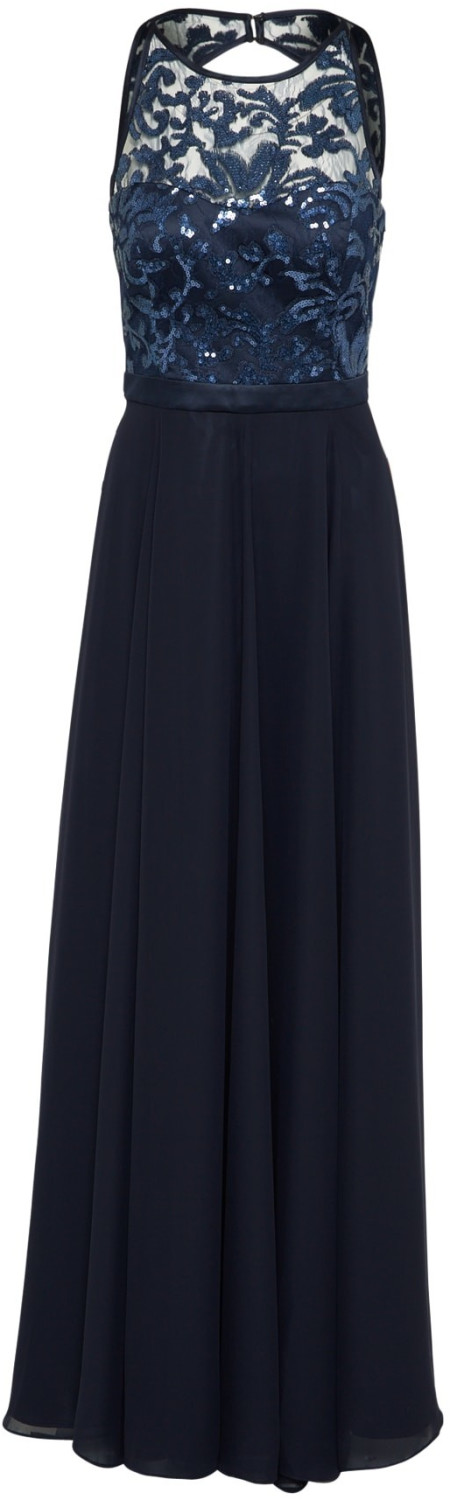 Vera Mont Evening Dress with Sequin dark blue
