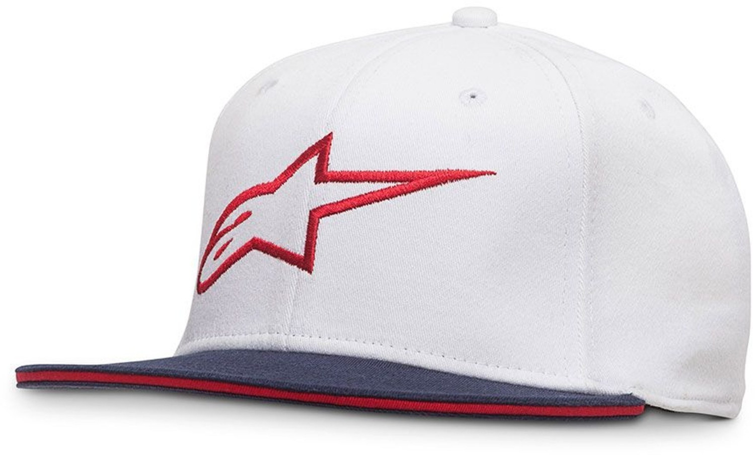 Alpinestars Ageless Flatbill Hat white/red