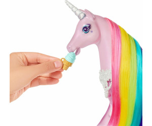 Barbie Dreamtopia Regenbogen-Kˆnigreich Magisches Haarspiel-Einhorn Mattel 
