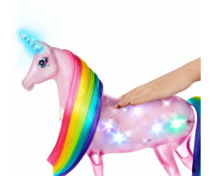 Mattel Barbie Dreamtopia Magisches Zauberlicht Einhorn Puppe Pferd Regenbogen 