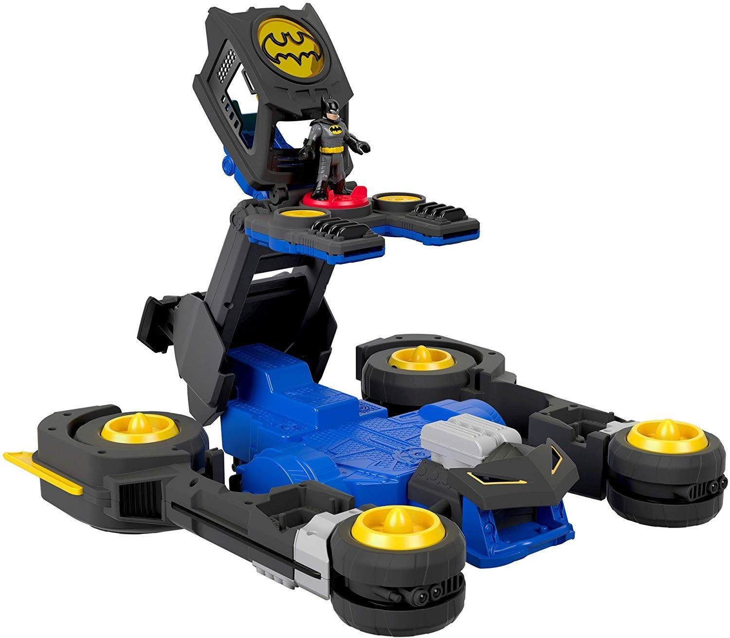 Imaginext dc super hot sale friends transforming batmobile