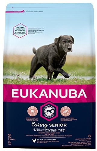 Photos - Dog Food Eukanuba Caring Senior Large breed chicken 3kg 