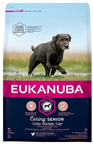 Eukanuba Caring Senior grande race poulet (3 kg)
