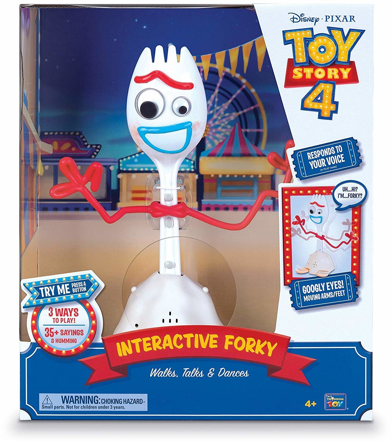 Buy Thinkway Toys Toy Story 4 Interactive Forky from £17.99 (Today
