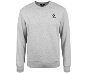 Converse Men Star Chevron Embroidered Crew grey heather ab Converse Men Star Chevron Embroidered Crew grey heather ab