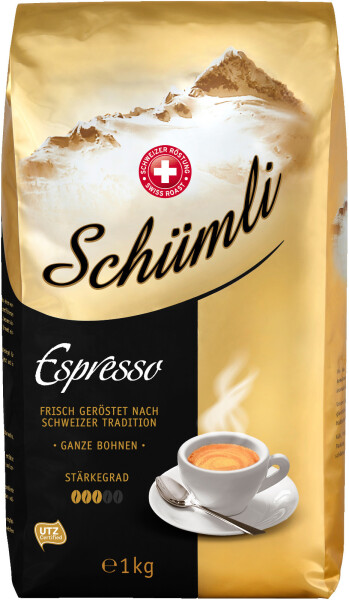 Delizio Schweizer Schümli Espresso ganze Bohnen (1 kg), Bild 2