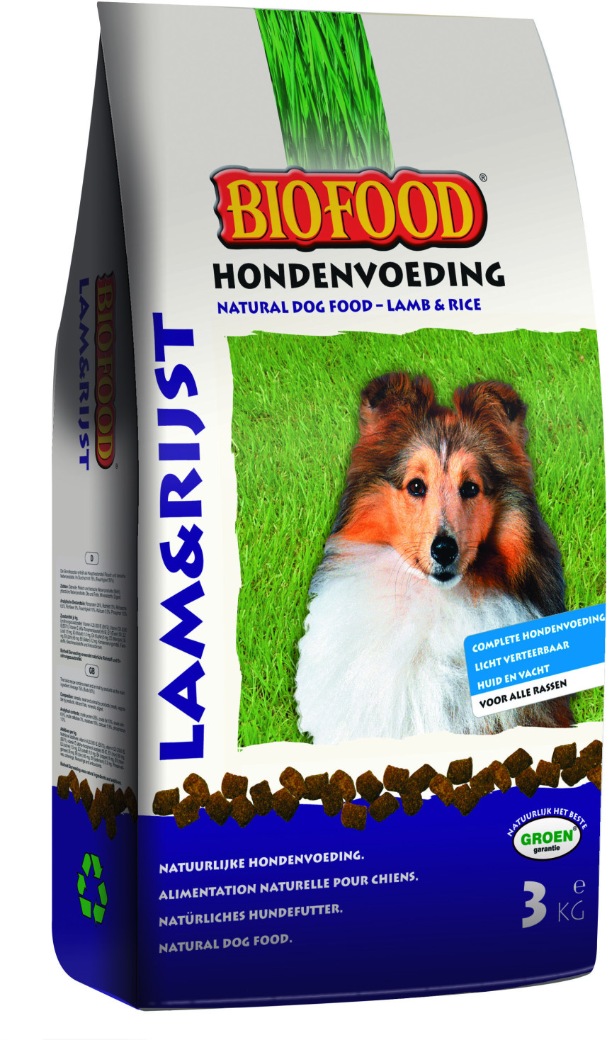 BIOFOOD Agneau et riz chiens sensibles (3 kg)