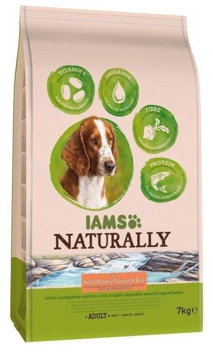 IAMS Naturally Adulte saumon et riz (7 kg)