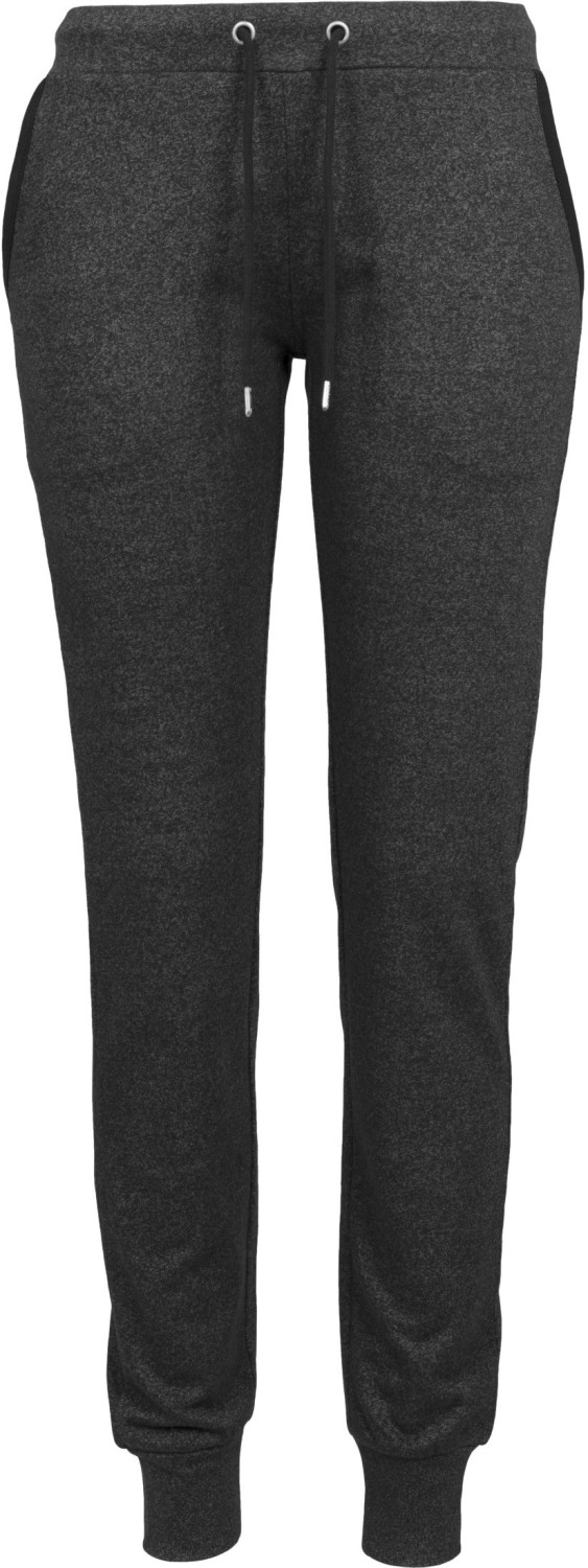 Urban Classics Ladies Athletic Melange Jogpants (TB1670) charcoal/black