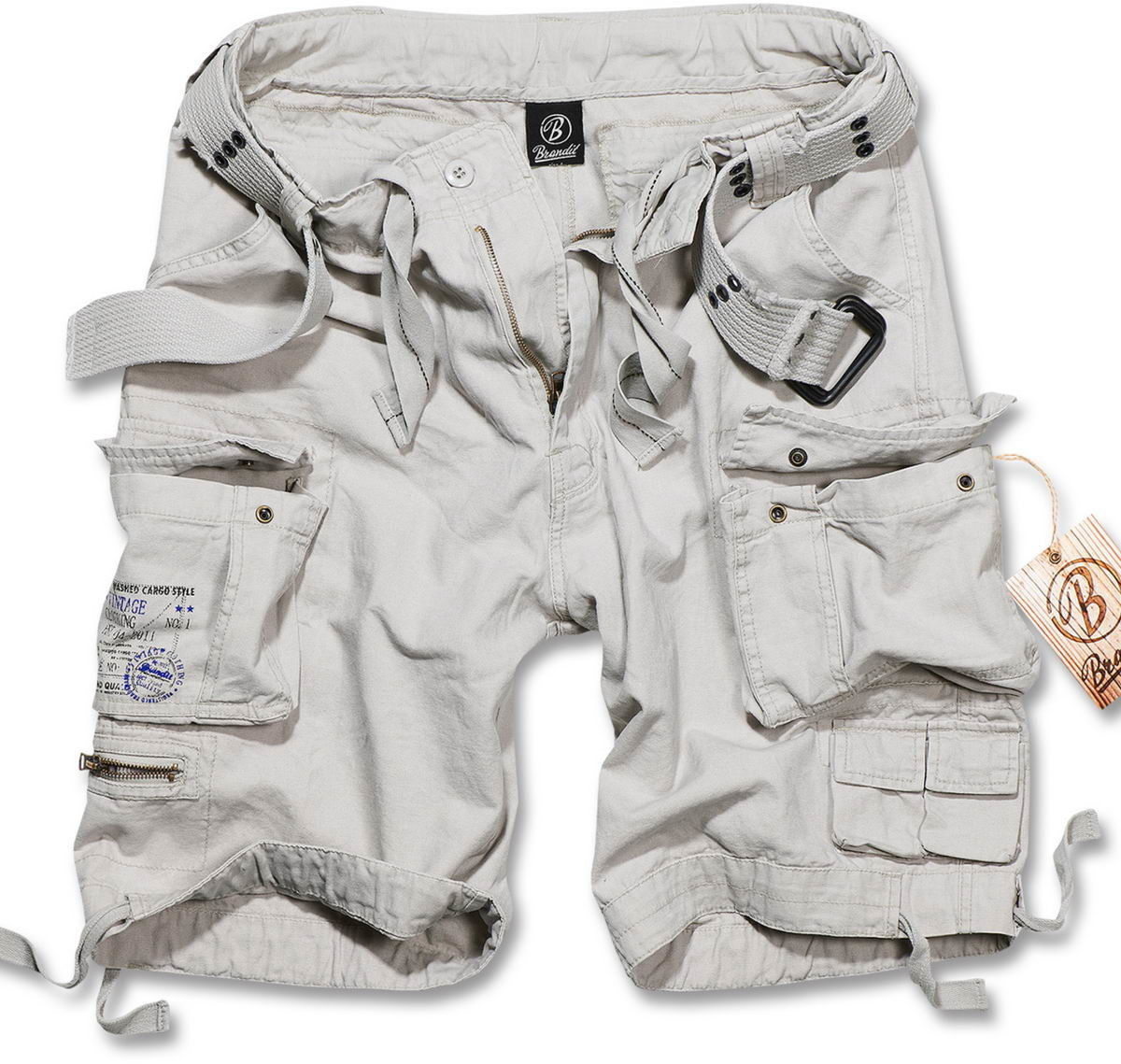 Brandit Savage Shorts old white