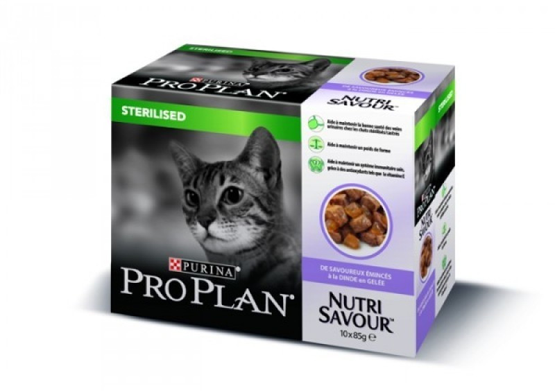 Purina Pro Plan NutriSavour Sterilised dinde en gelée (10 x 85 g)