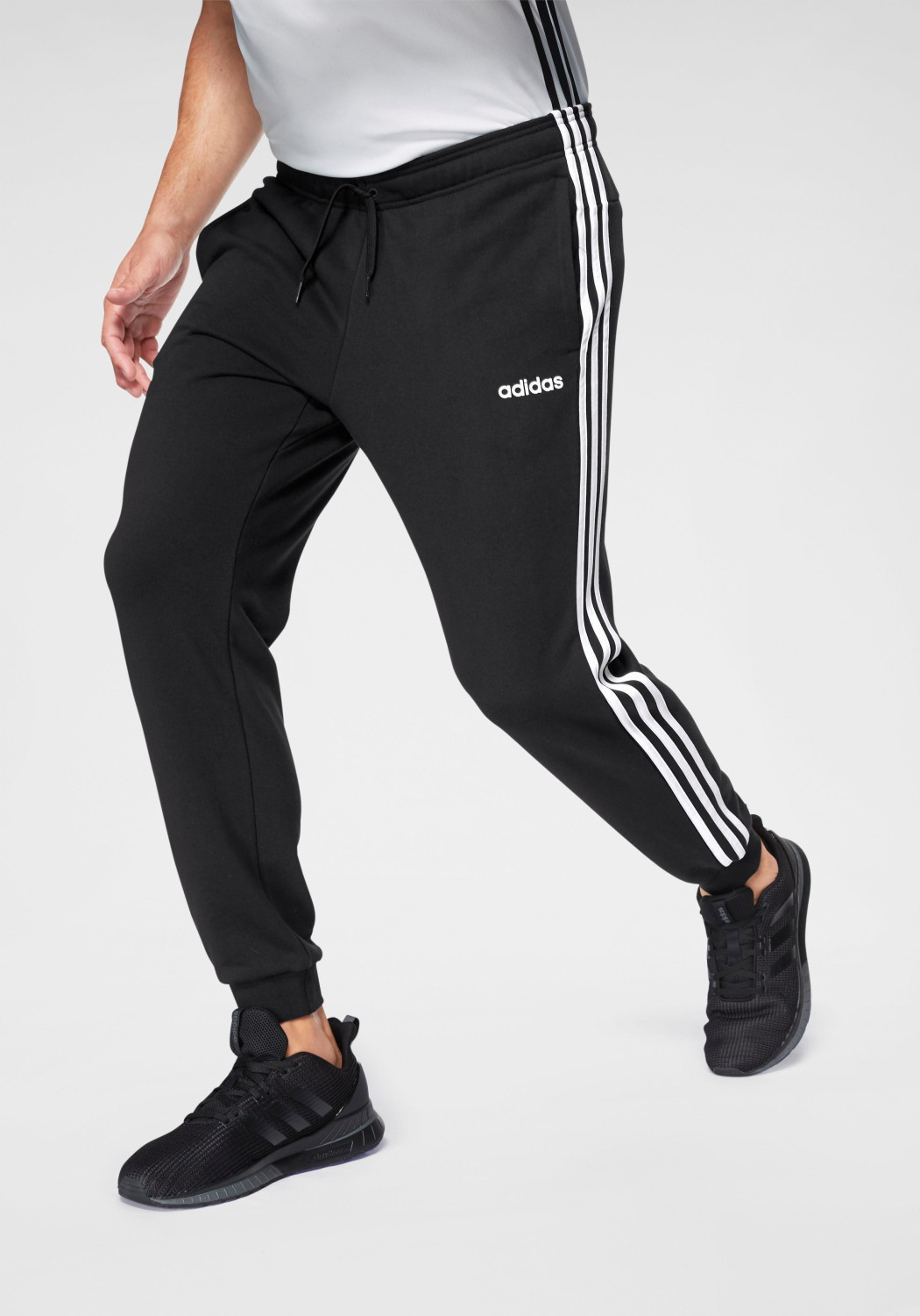 Adidas Essentials 3 Stripes Tapered Cuffed Pants Blackwhite Ab 3995 € Preisvergleich Bei