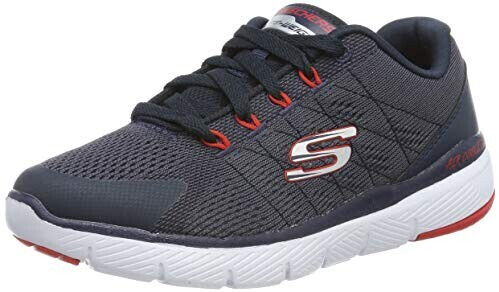 Skechers Flex Advantage 3.0 (98140L) charcoal textile/navy/red trim