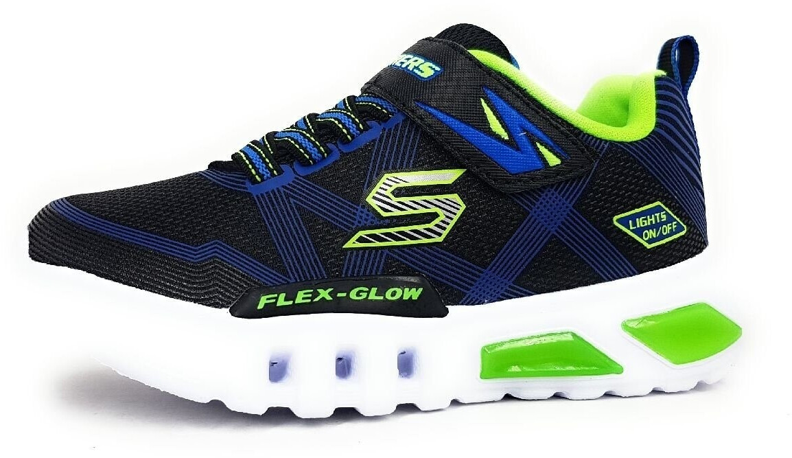 Skechers Flex Glow (90542L) black/blue/lime