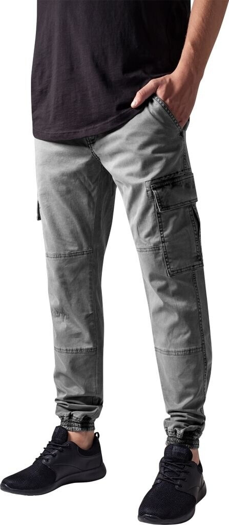 Urban Classics Washed Cargo Twill Jogging Pants grey