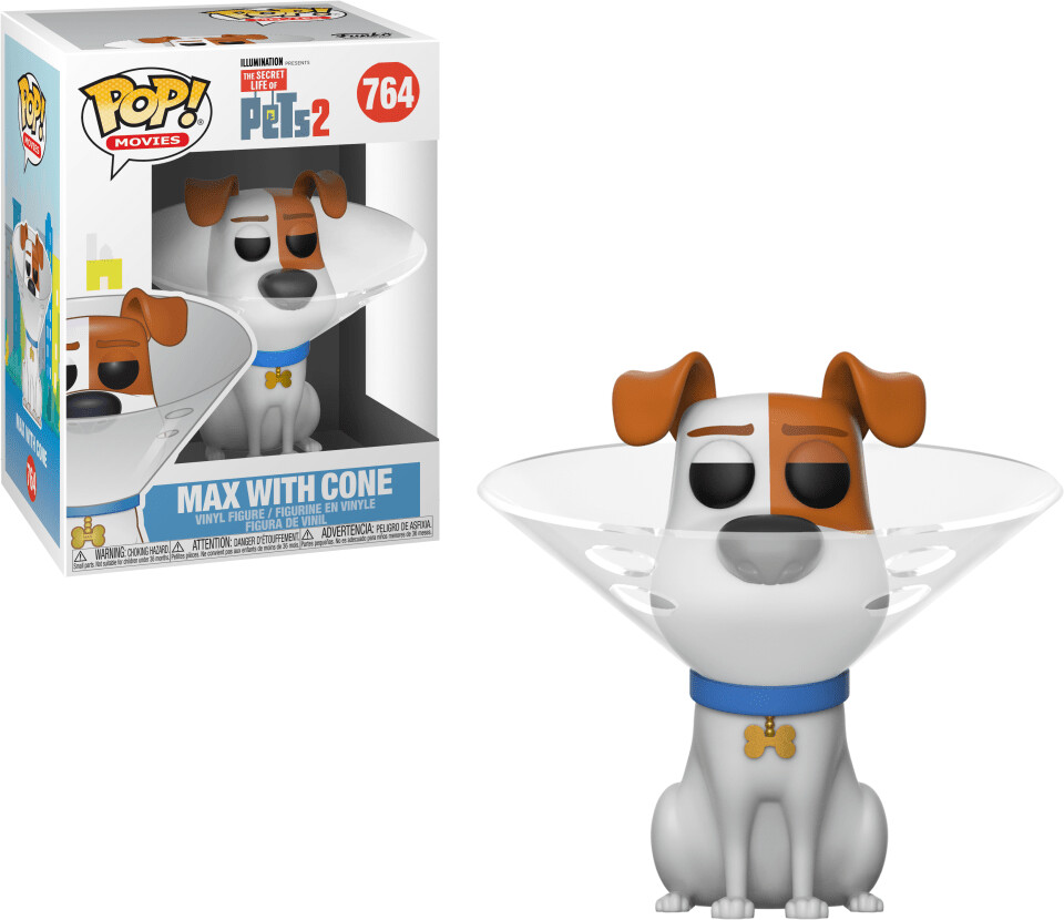 Funko Pop! Movies: Pets The Secret Life of Pets 2 - Max in Cone