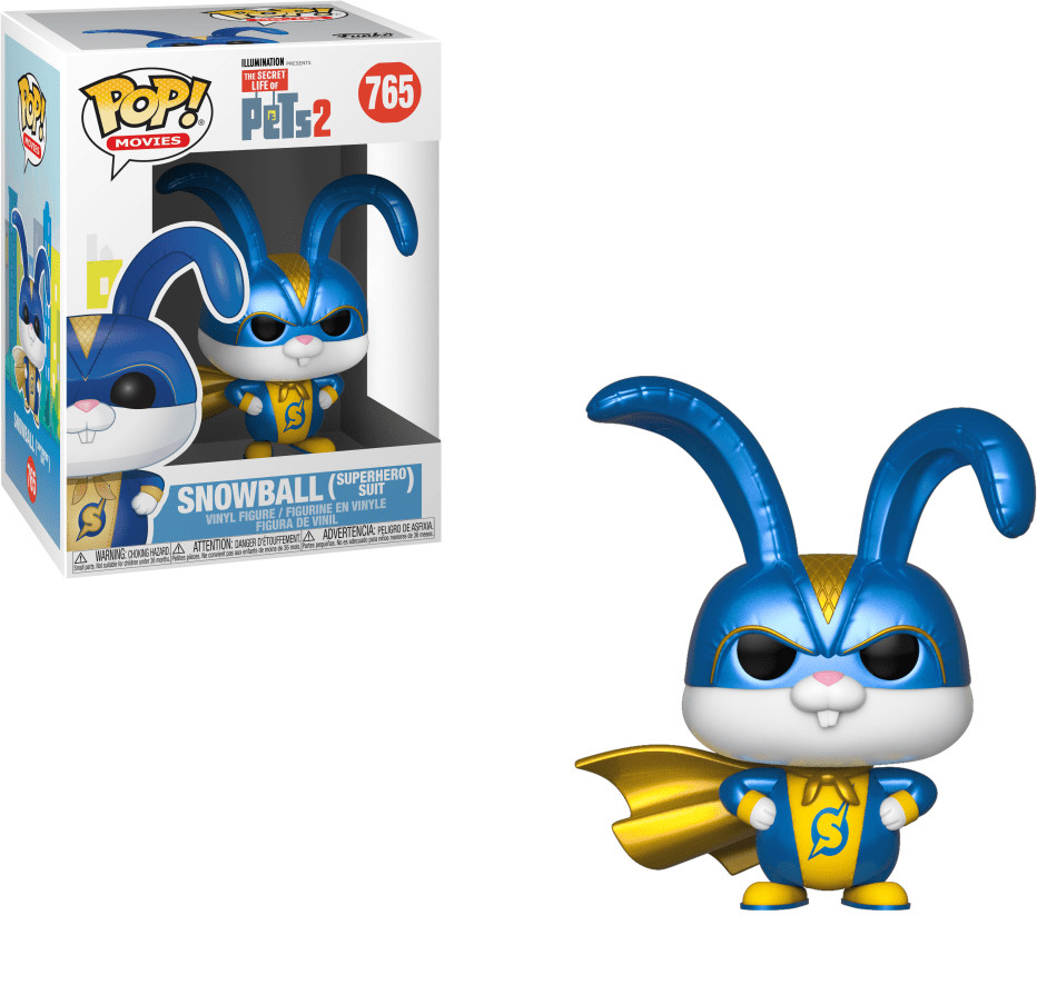 Funko Pop! Movies: Pets The Secret Life of Pets 2 - Snowball (Superhero Suit)