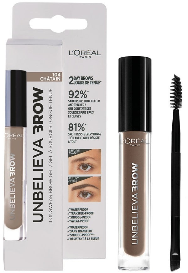 L'Oréal Unbelievabrow Waterproof No Transfer - 104  Chataîn