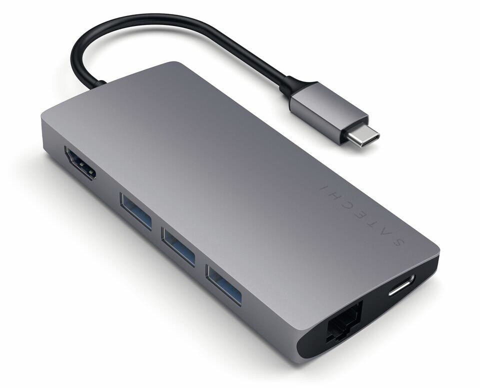 Satechi Aluminium Multi-Port Adapter V2 Grey