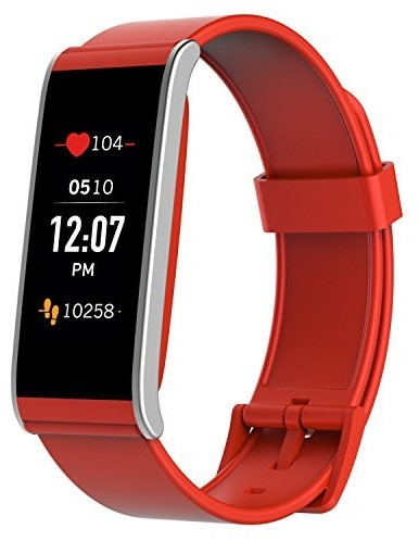 MyKronoz ZeFit 4 HR rouge argent