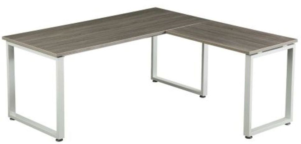 HJH Office Workspace XL gris/blanc