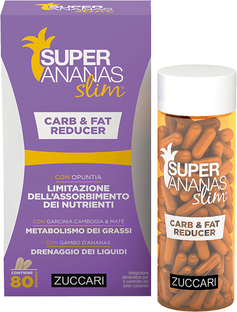 Zuccari Vita Super Ananas Slim Carb & Fat Reducer (80 caps)