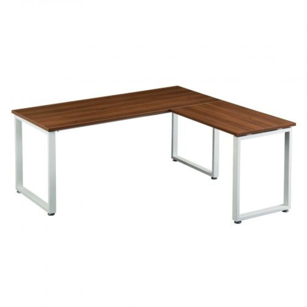 HJH Office Workspace XL noyer/blanc