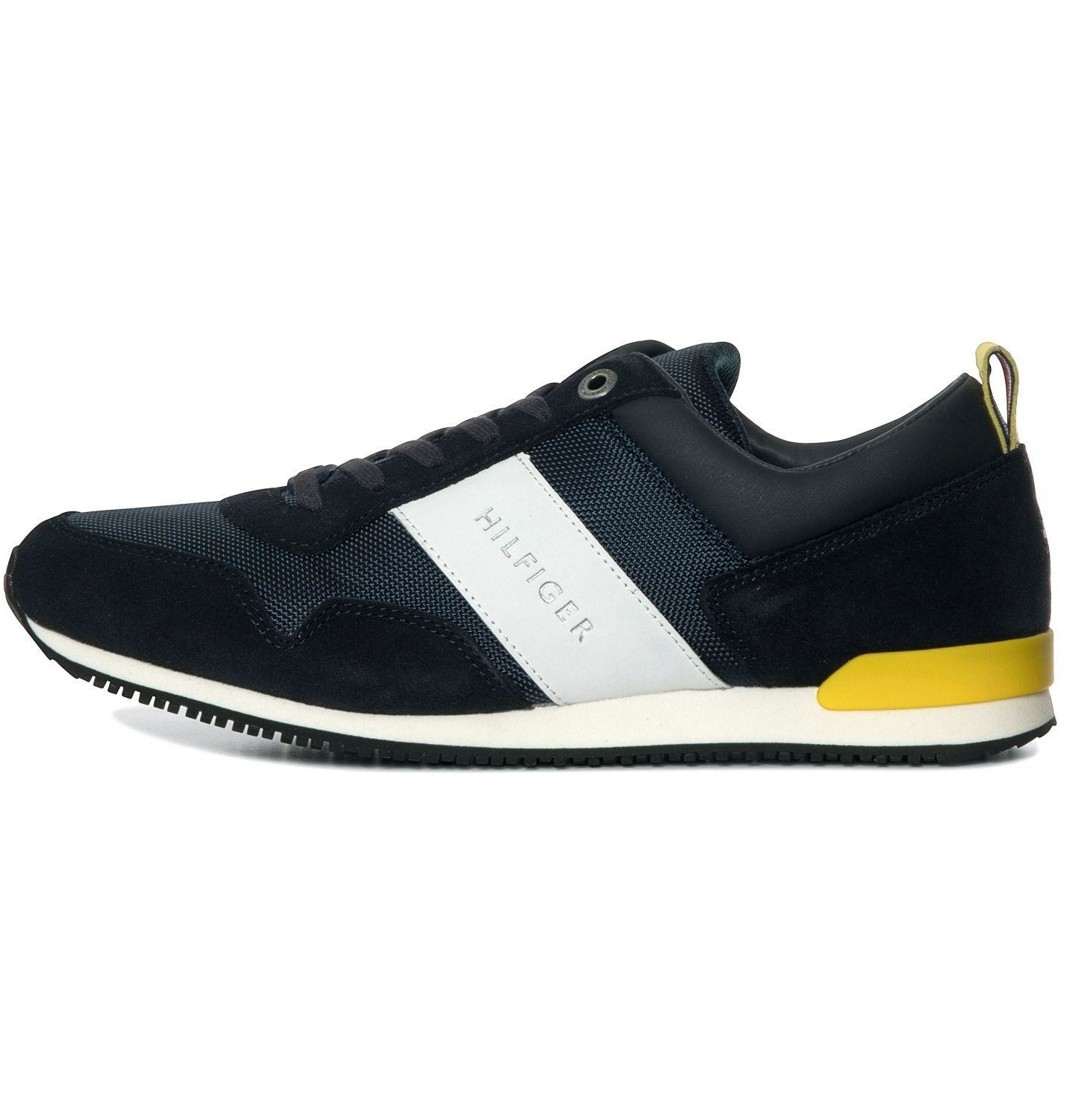 Tommy Hilfiger Contrast Texture Low-Top Trainers (FM0FM02042) midnight/white/yellow