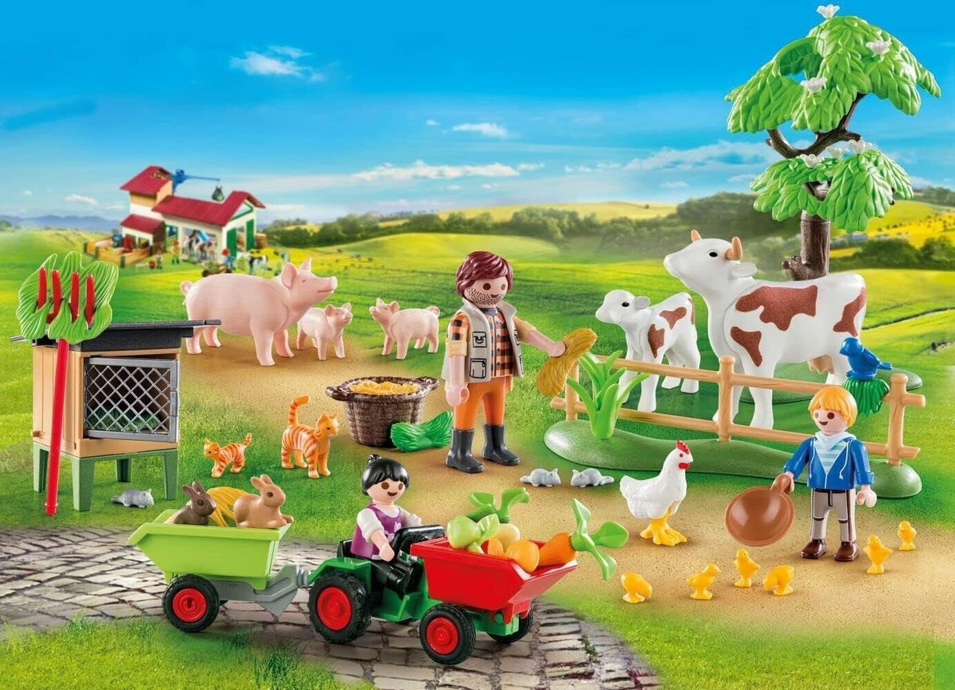 Playmobil Calendrier de l'Avent "Animaux de la ferme" au meilleur prix