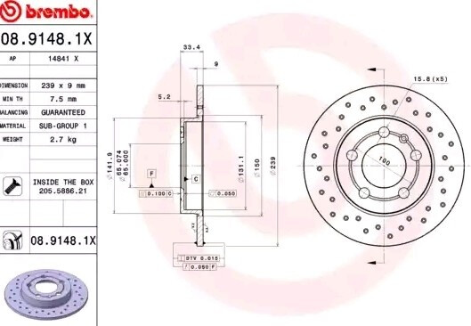 Brembo 08.9148.1X