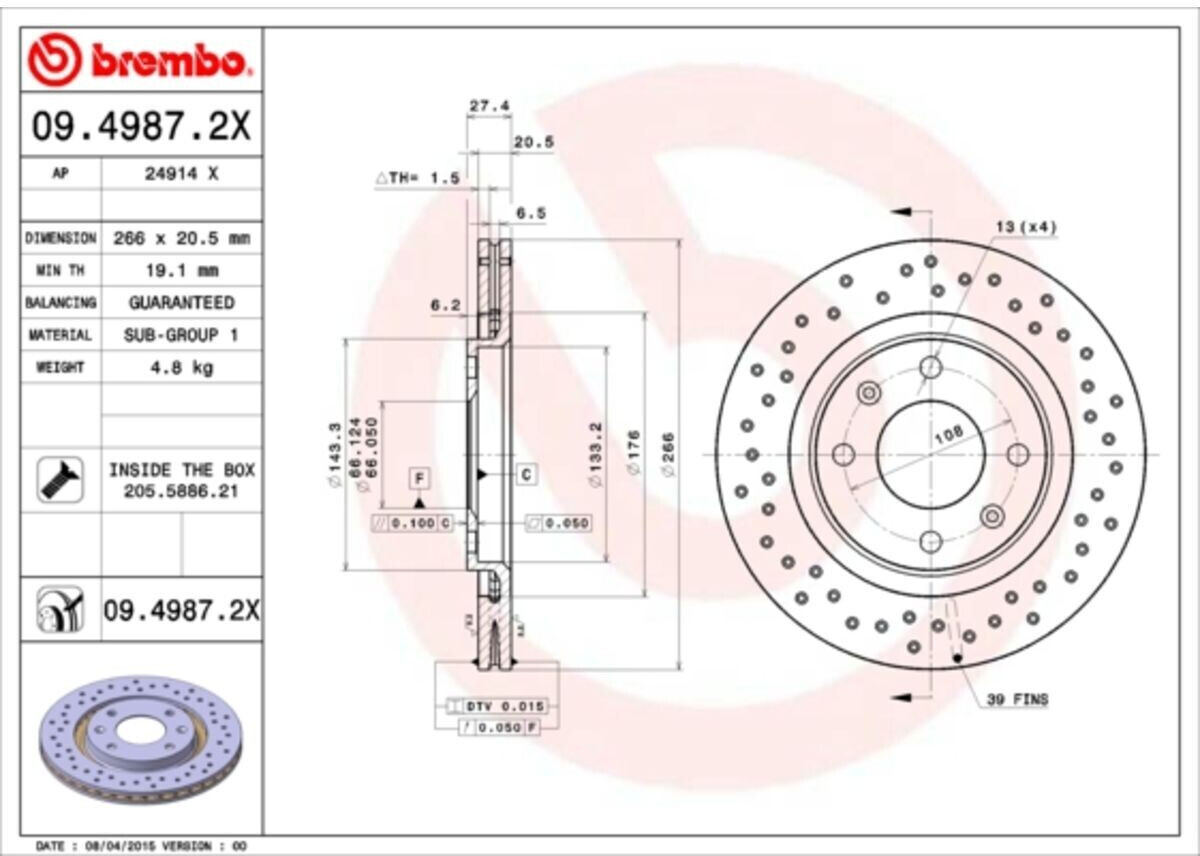 Brembo 09.4987.2X