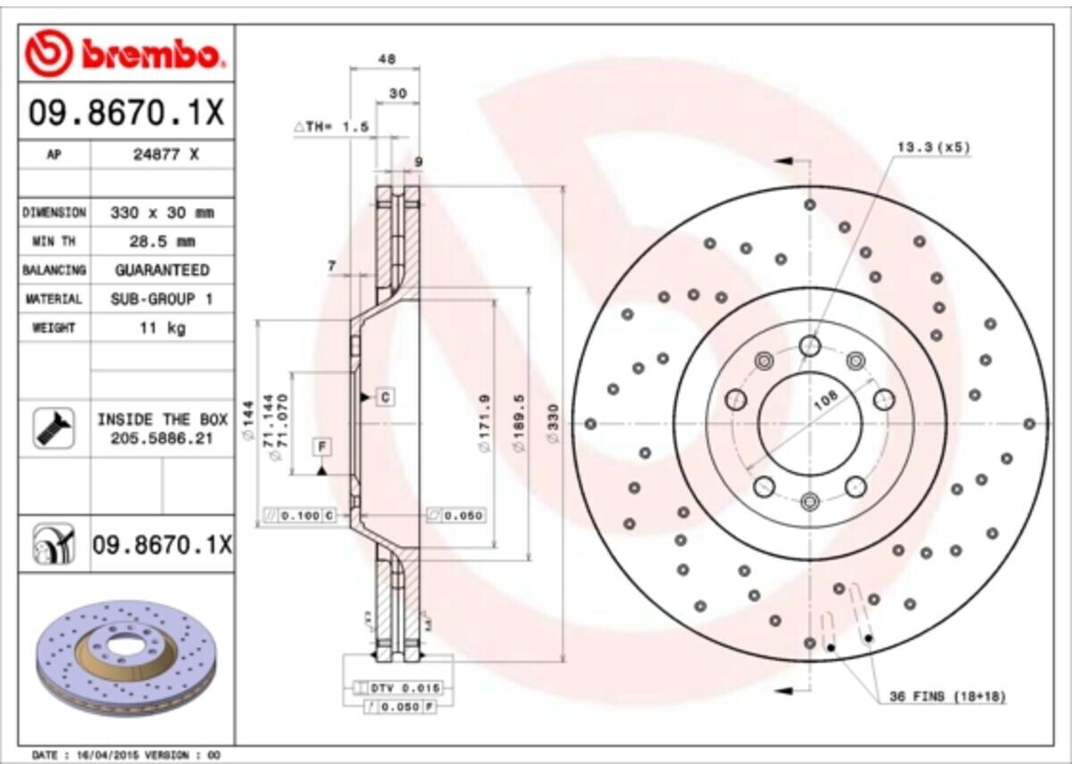 Brembo 09.8670.1X