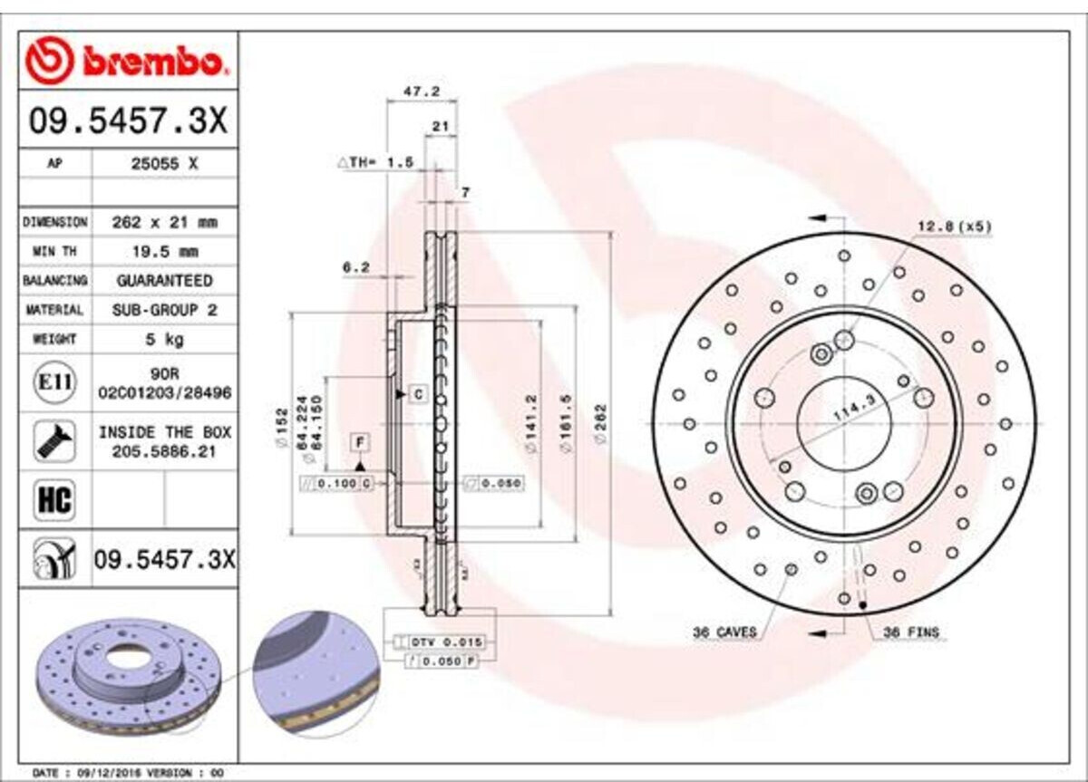 Brembo 09.5457.3X