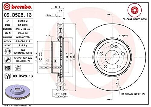 Brembo 09.D528.13