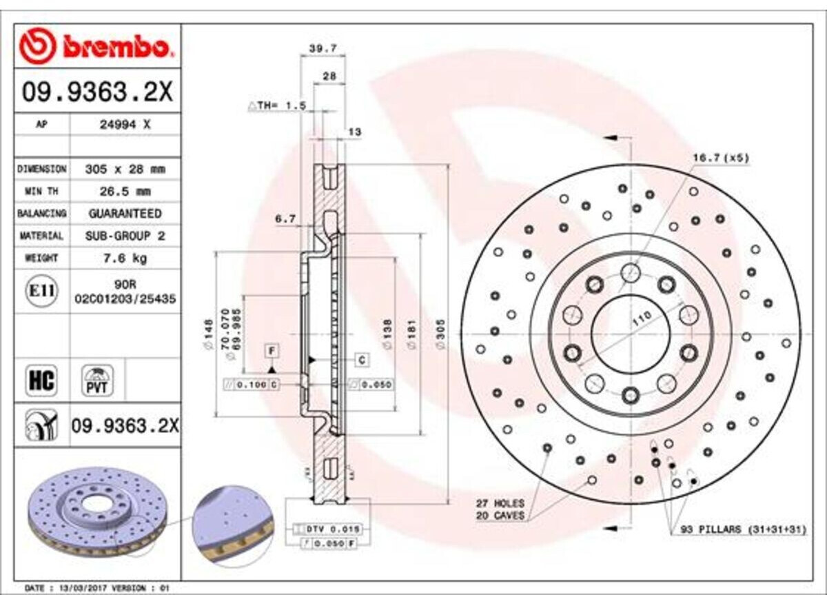 Brembo 09.9363.2X
