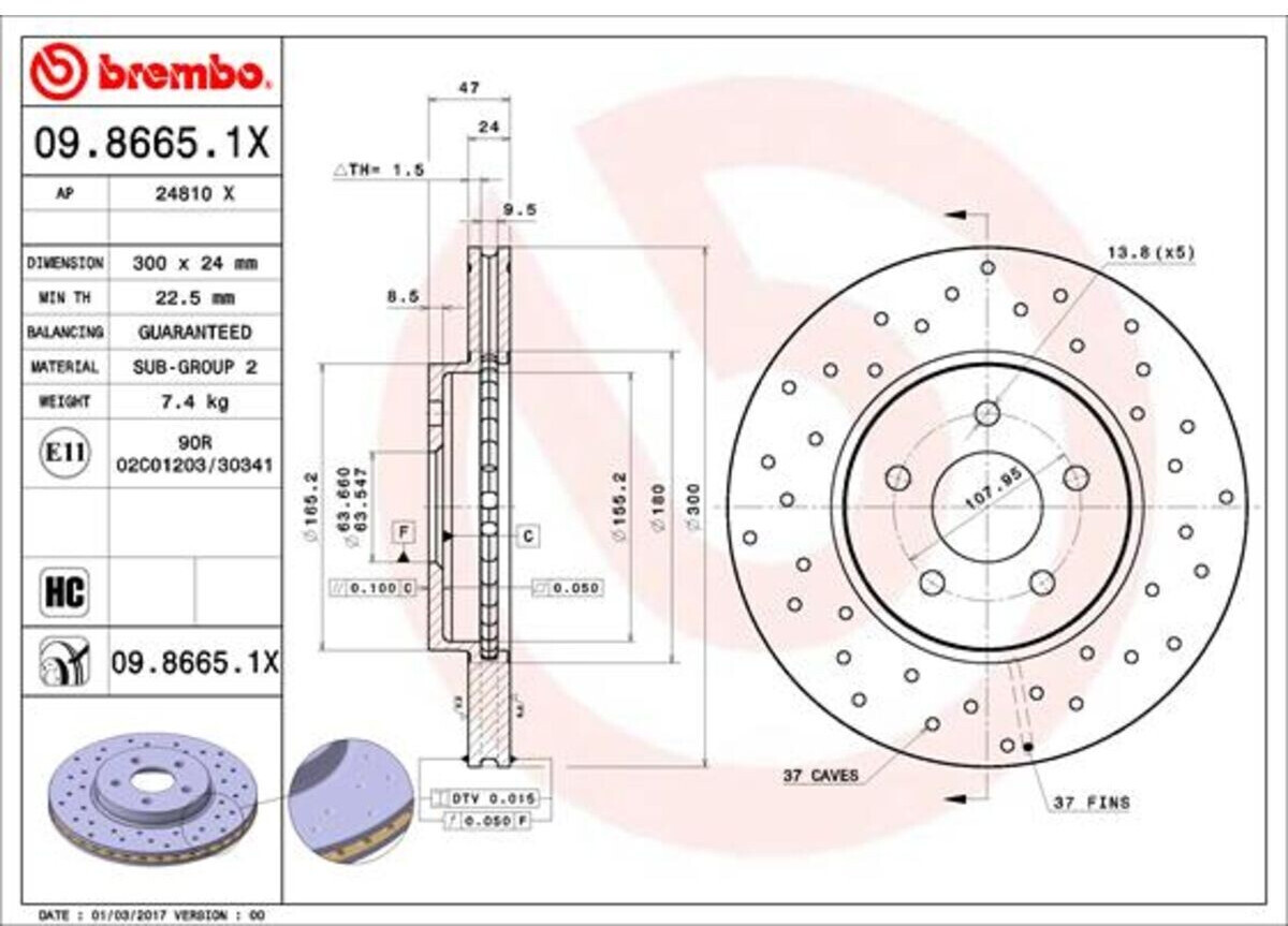 Brembo 09.8665.1X
