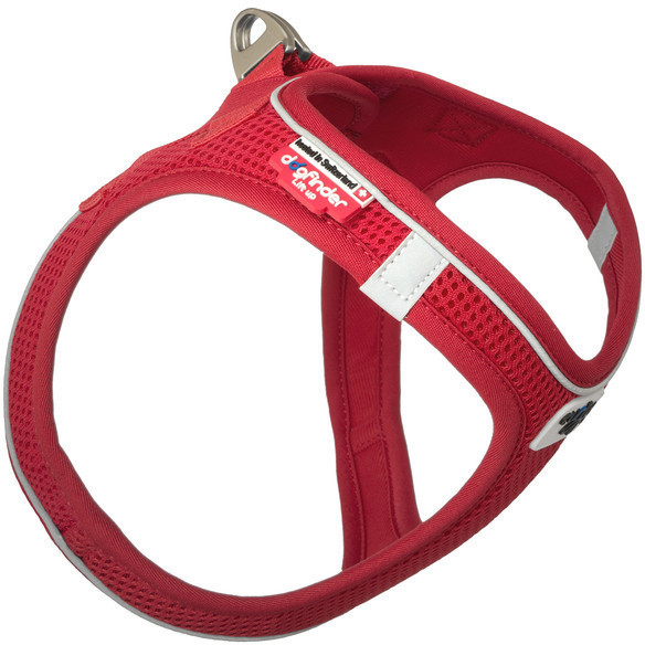 Curli Harnais Air-Mesh rouge S