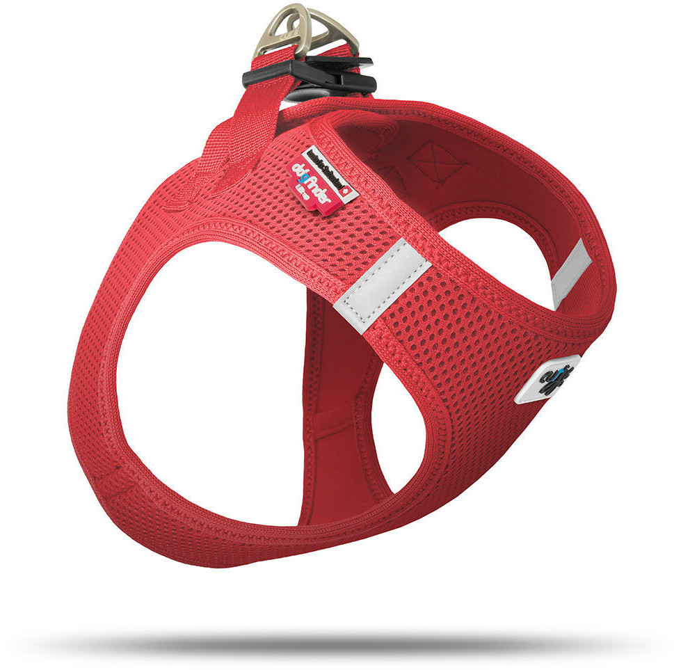 Curli Harnais Air-Mesh rouge XS