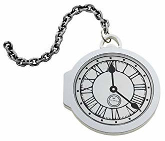 Smiffy's Oversized pocket watch in EVA white