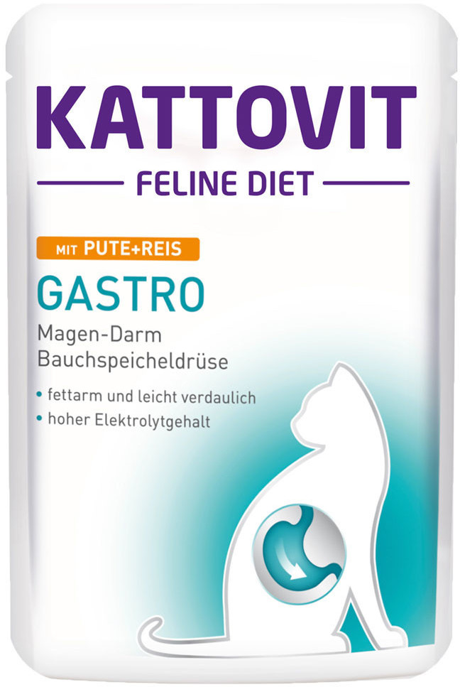 Kattovit Feline Diet Gastro Nassfutter Pute Reis 85g ab 0 72 Preisvergleich bei idealo