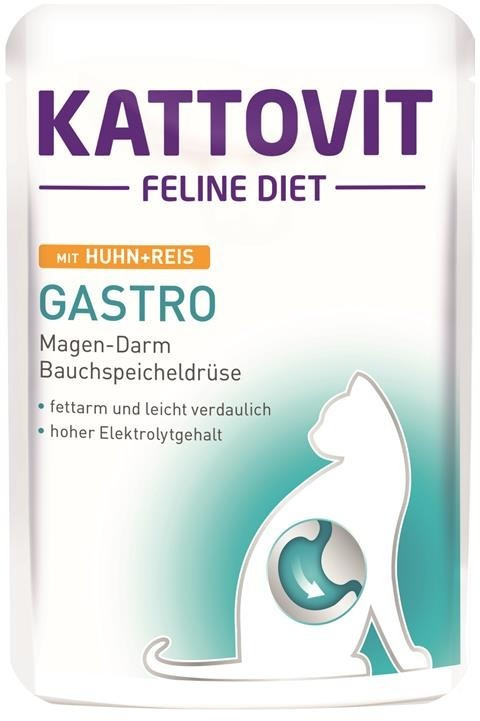 Kattovit Feline Diet Gastro Wet Food Chicken & Rice 85g