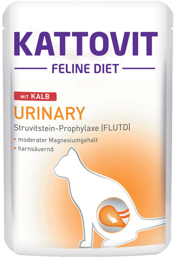 Kattovit Feline Diet Urinary Wet Food Pouch Veal 85g