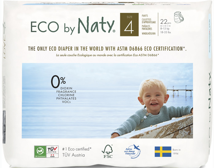 Naty Eco culottes d'apprentissage Jetables T4