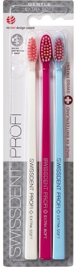 Swissdent Profi Gentle Toothbrush Trio