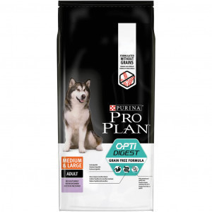 Purina Pro Plan OptiDigest Grain Free Medium & Large Adult Sensitive digestion dinde (2,5 kg)