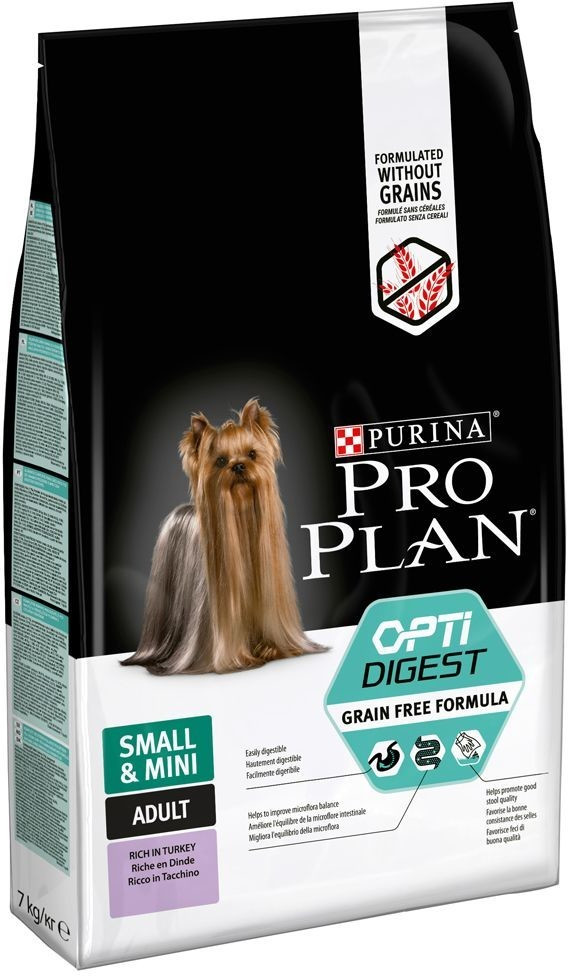 Purina Pro Plan OptiDigest Grain Free Small & Mini Adult Sensitive digestion dinde (7 kg)