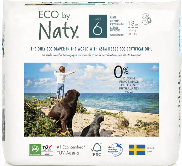 Naty Eco culottes d'apprentissage jetables T6
