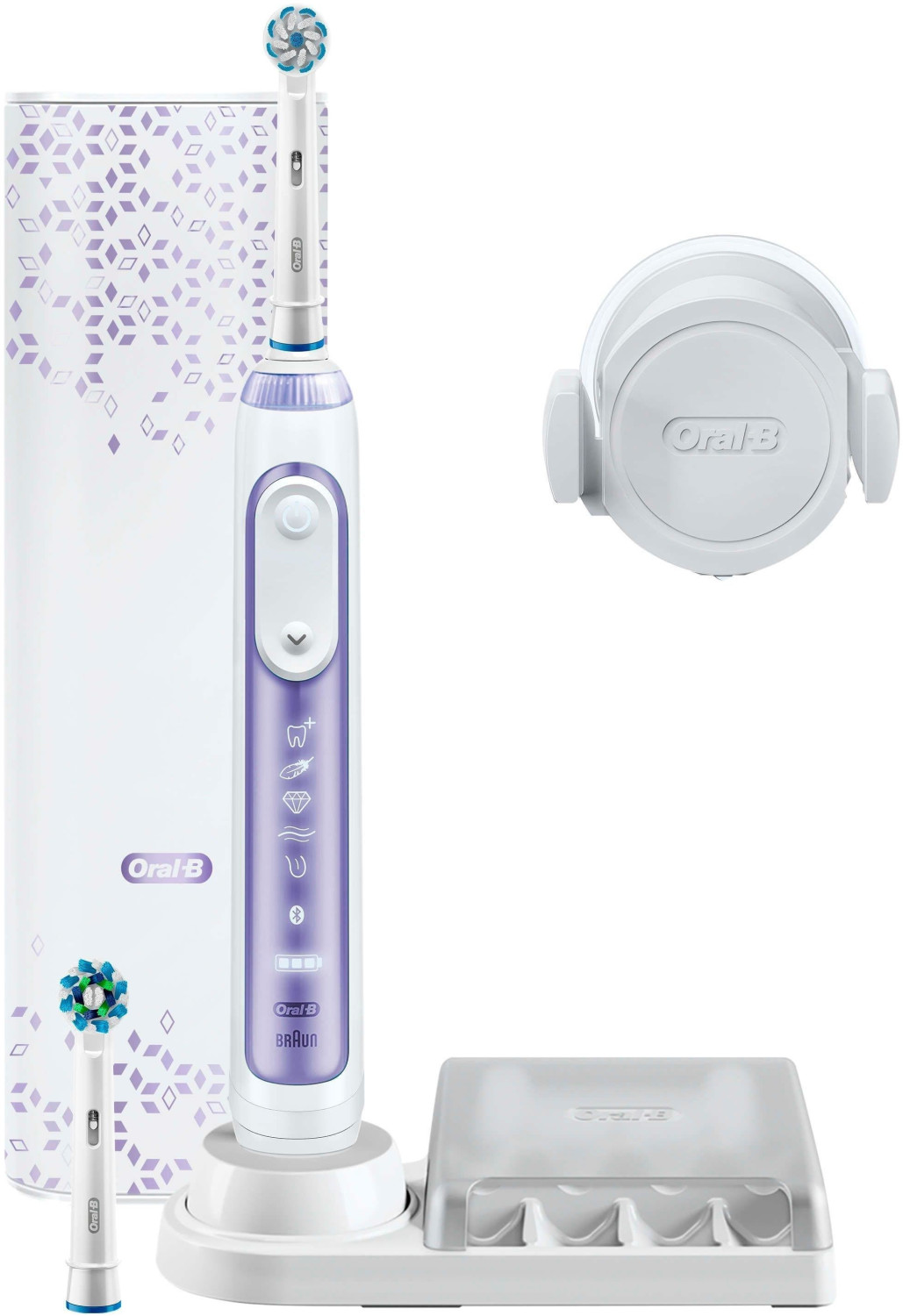 Oral-B Genius 10000N Orchid Purple + 2 Replacement Toothbrush