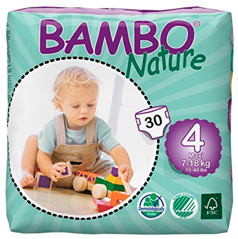 Bambo Nature T4 (7-18 kg) 30 couches